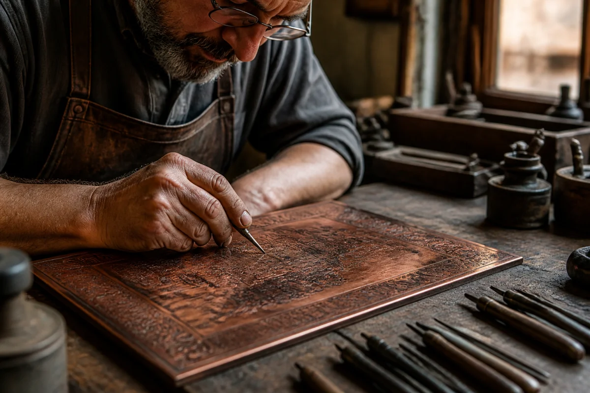 gravure sur cuivre