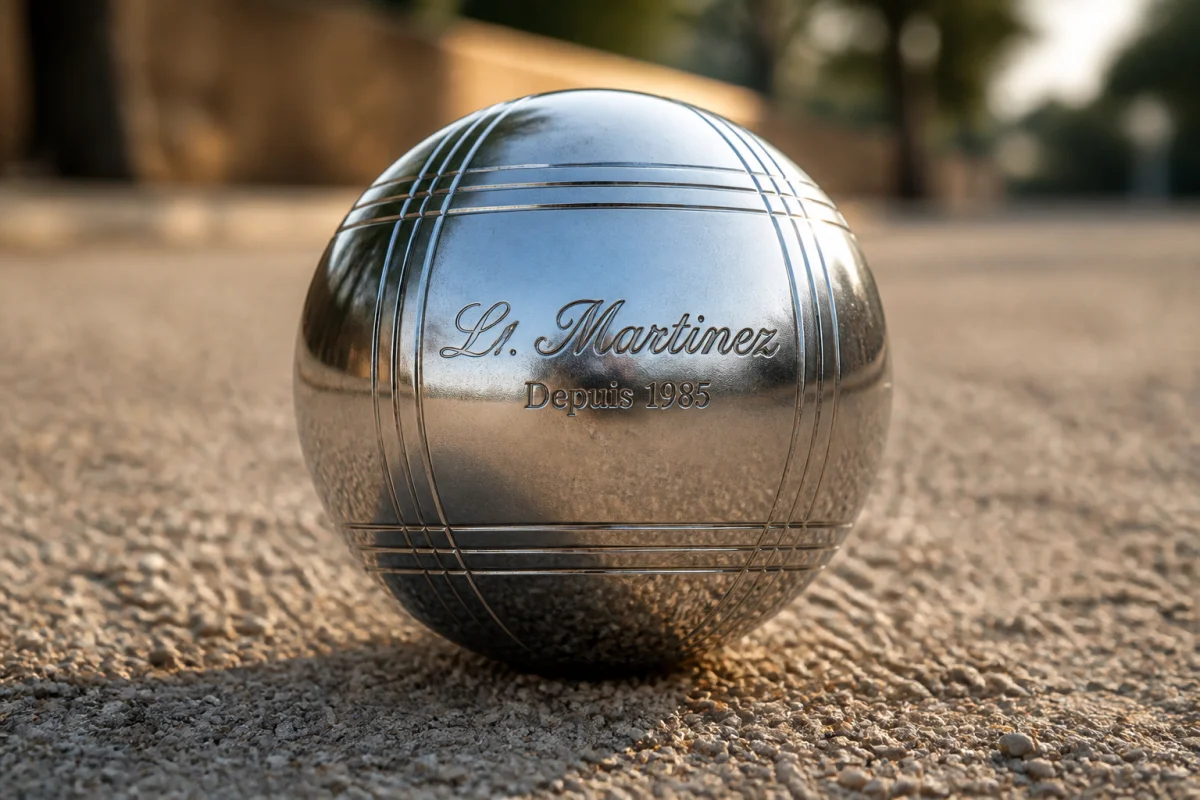 gravure boule de petanque