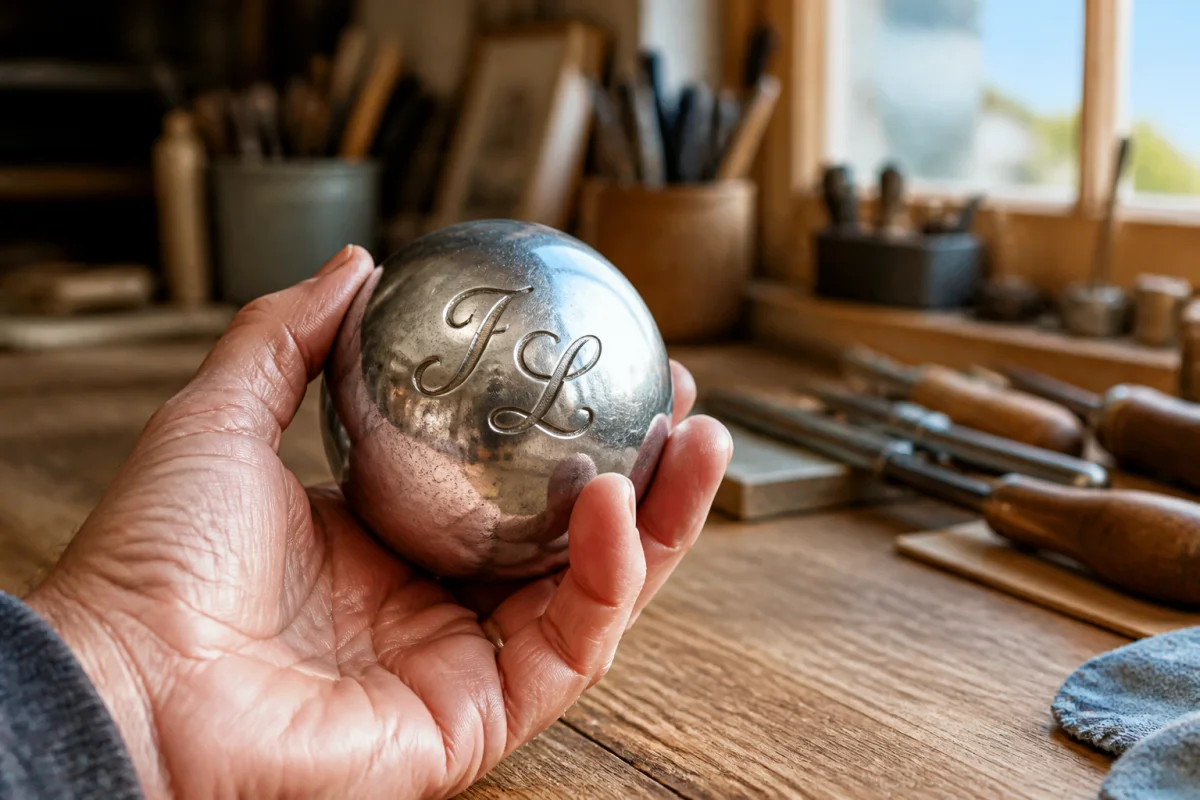 gravure boule de petanque