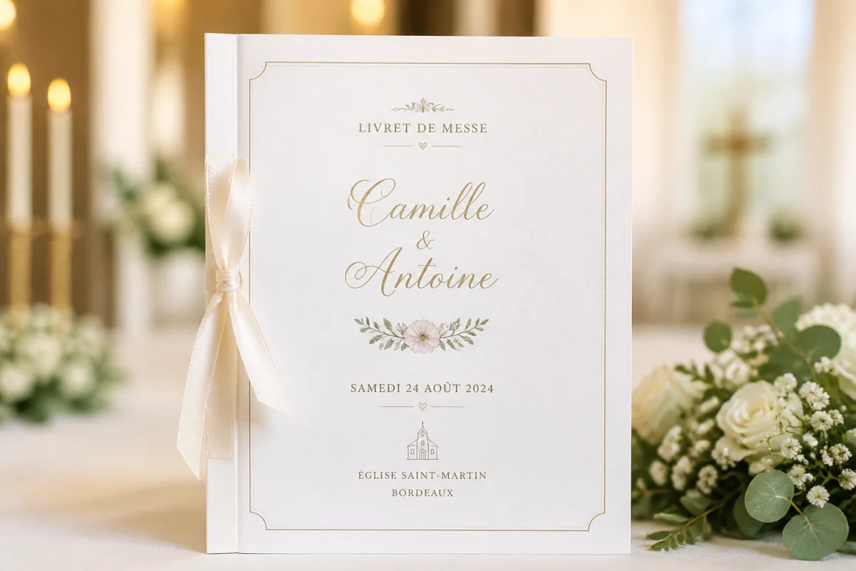livret de messe de mariage