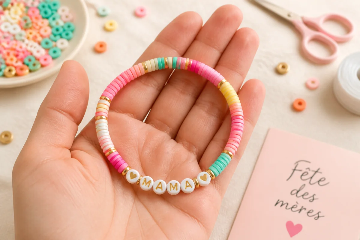 bracelet fête des mères à fabriquer