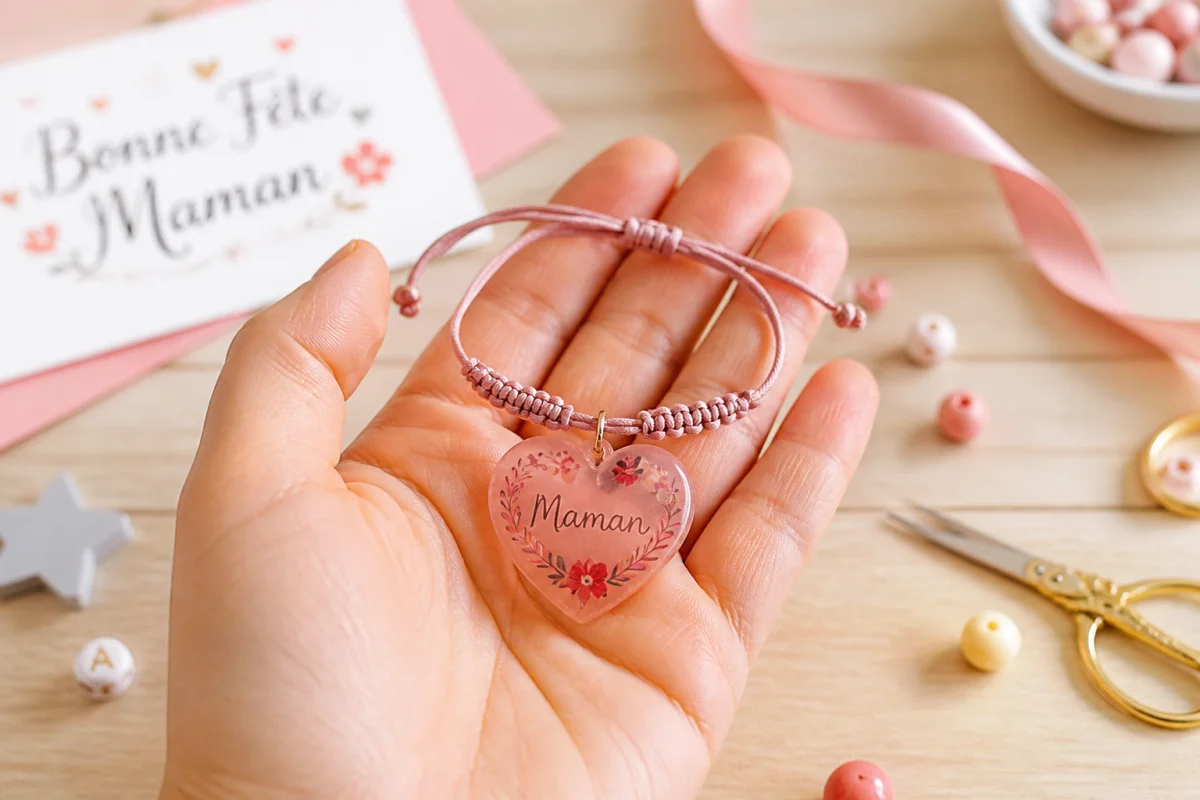 bracelet fête des mères à fabriquer
