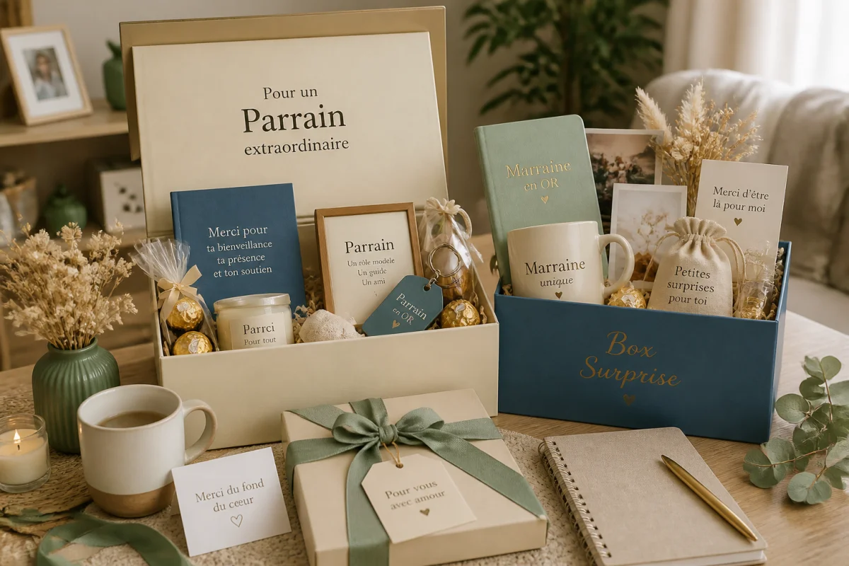 cadeaux pour le parrain et la marraine