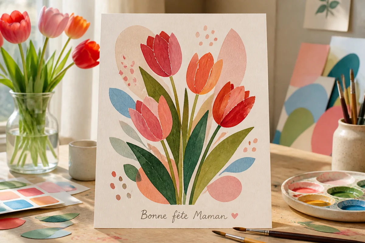 peinture pour la fête des mères