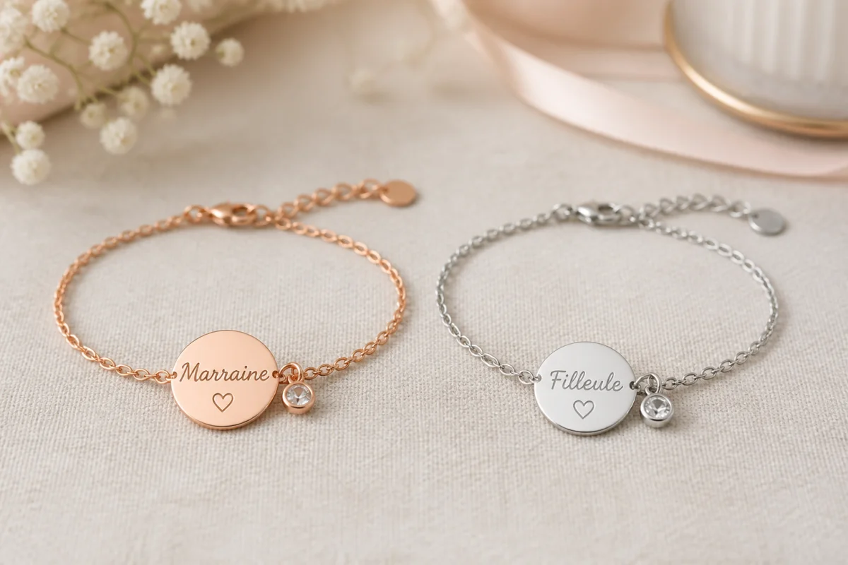 bijoux duo marraine filleule