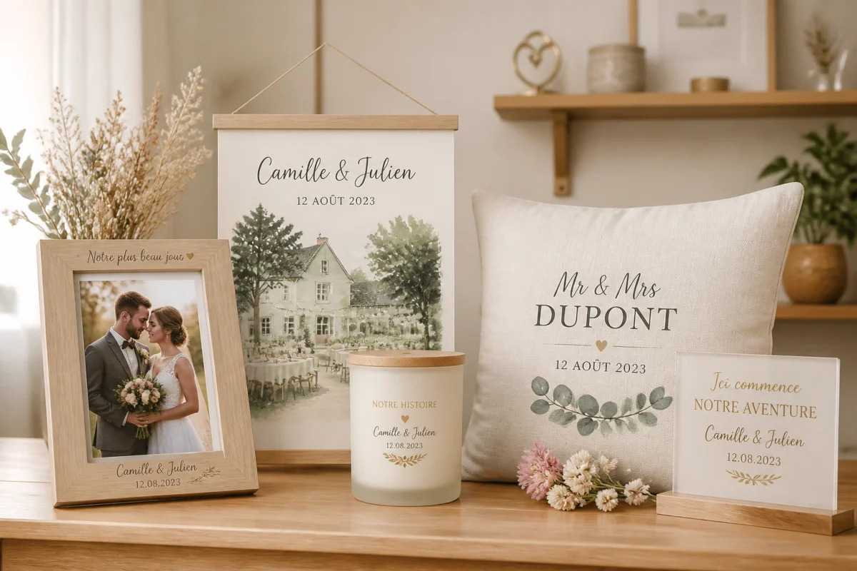 Cadeaux personnalisés pour mariage qui marquent vraiment les esprits