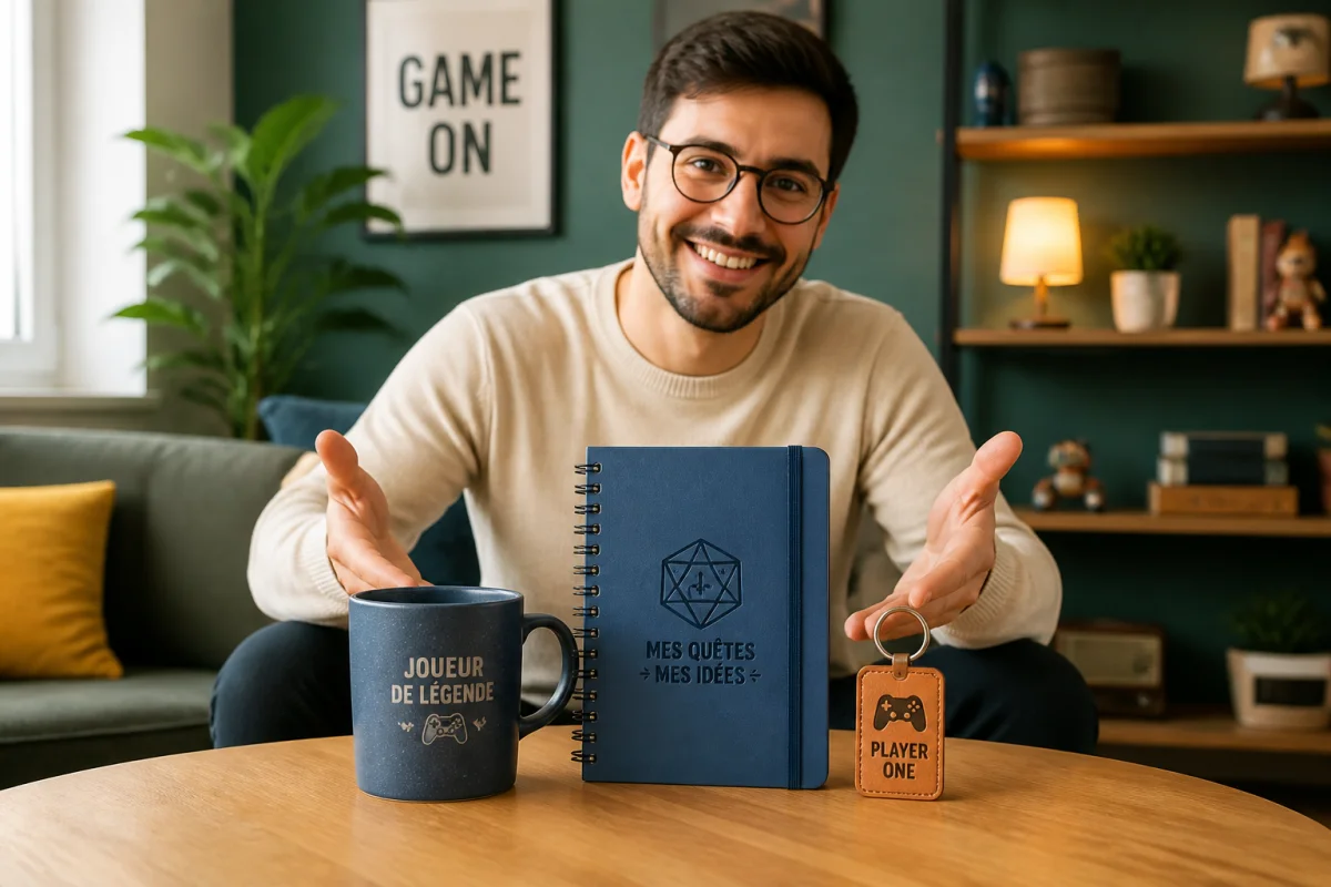 Idées de cadeau personnalisé pour amateur de jeux